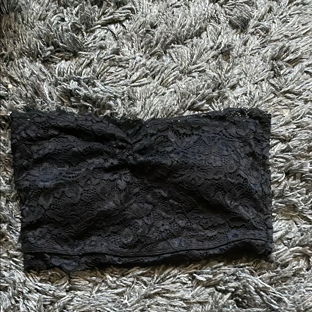 Bozzolo Black Lace Bandeau Intimates